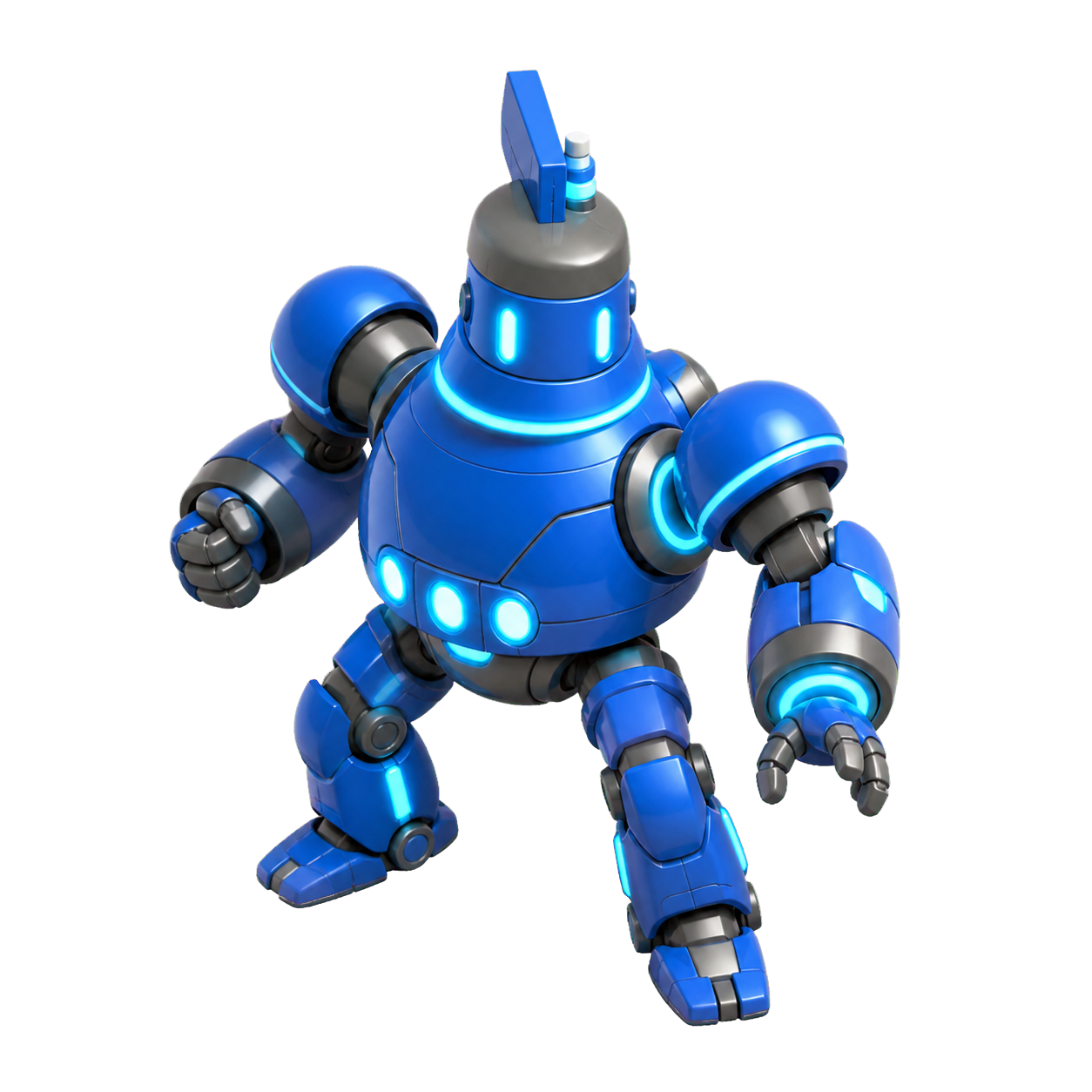 Robot azul