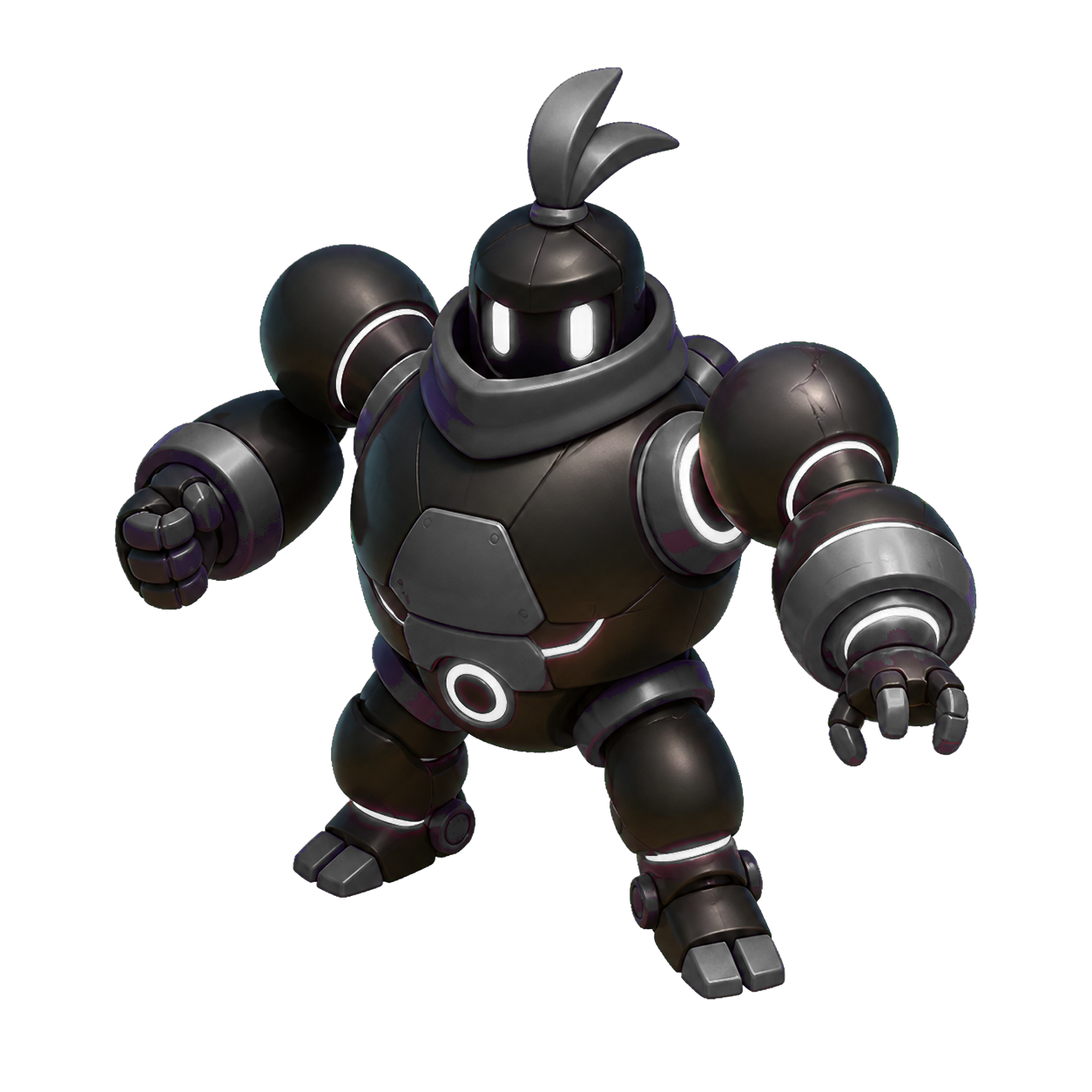 Robot negro y morado