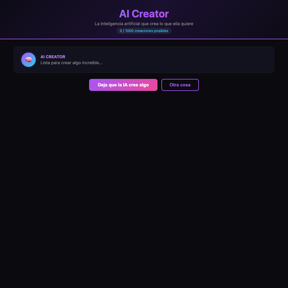 Captura de AI Creator - 1000 Creaciones