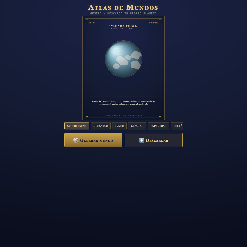 Captura de Atlas de Mundos