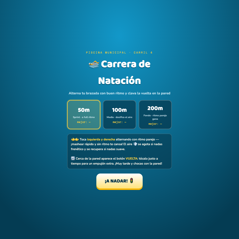 Captura de Carrera de Natación