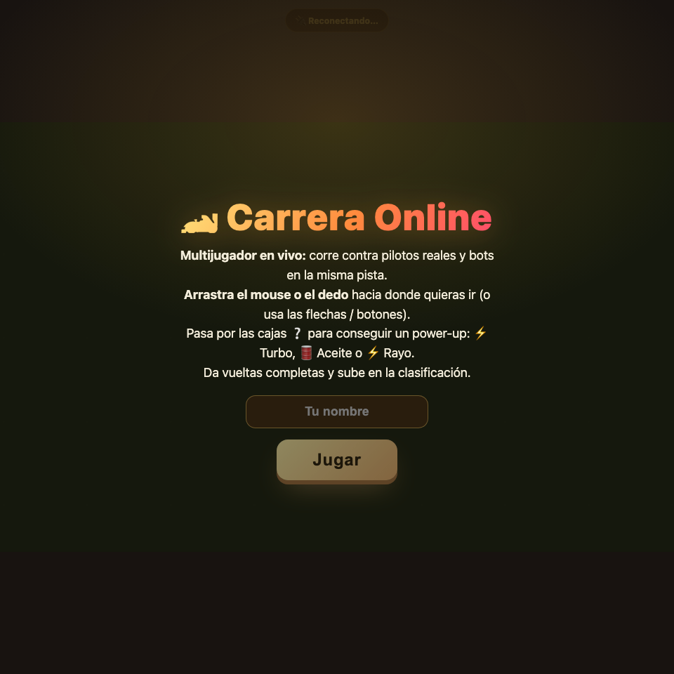 Captura de Carrera Online
