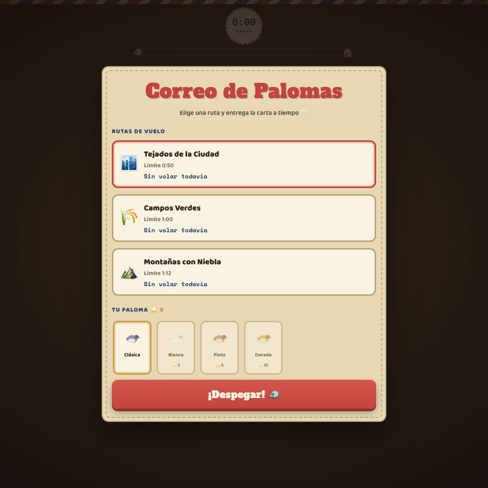 Captura de Correo de Palomas