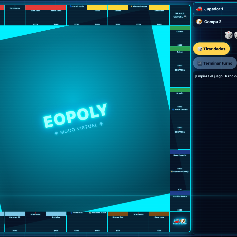 Captura real del juego EOPOLY en Elias Arcade