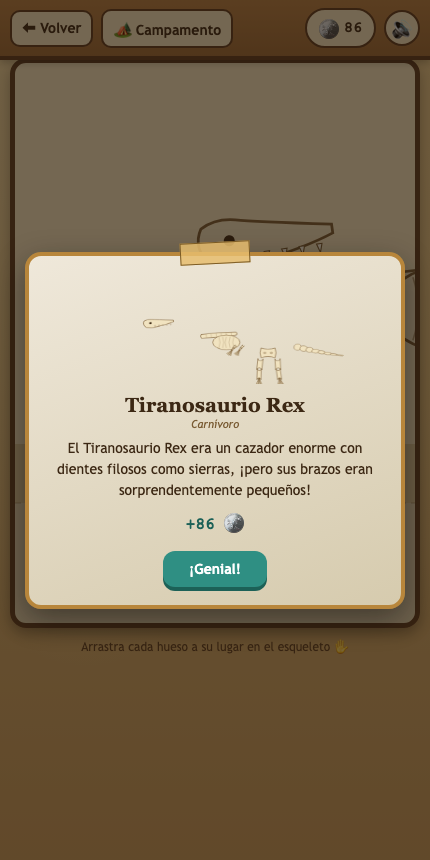 Otra escena real de Excavación de Dinosaurios