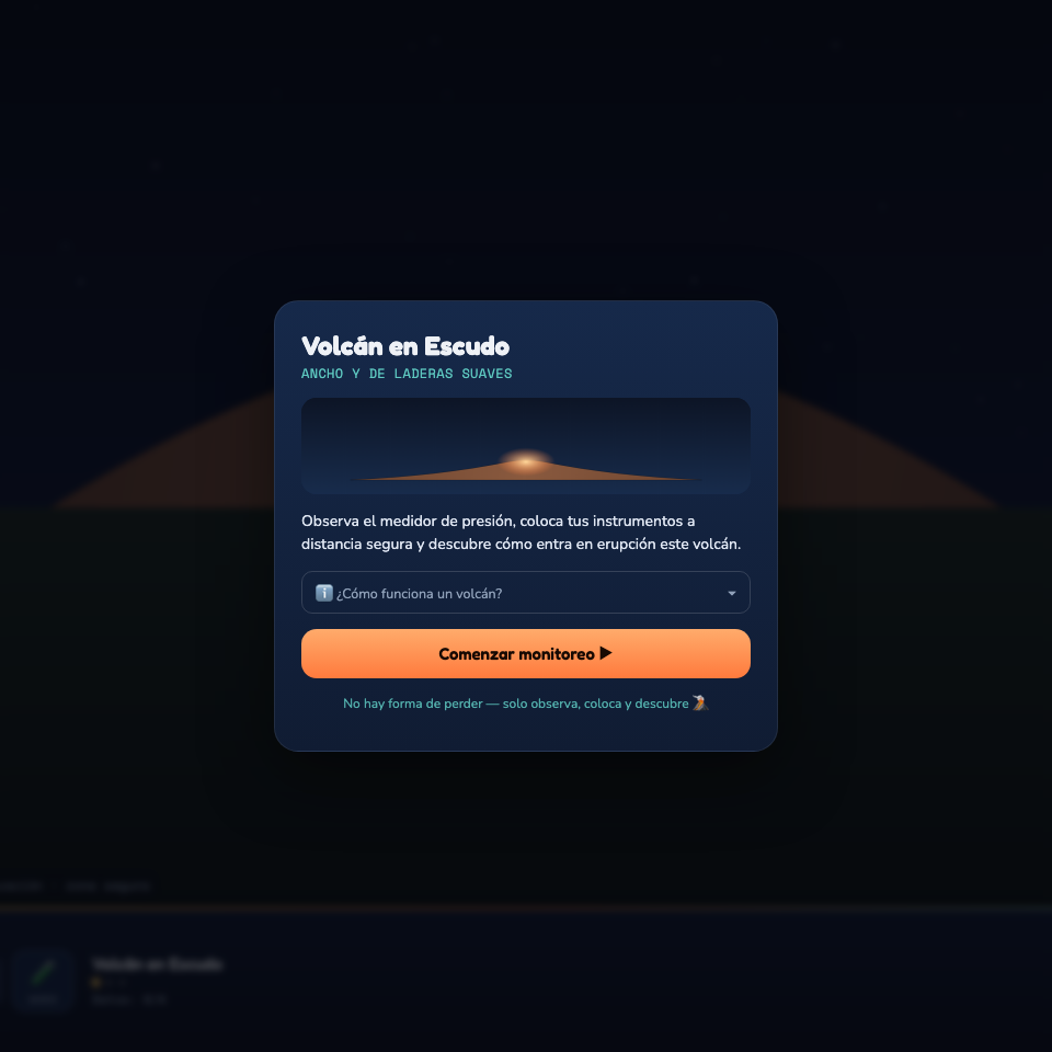 Captura de Explorador de Volcanes