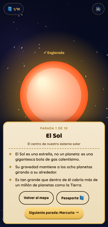 Otra escena real de Guía Turístico Espacial