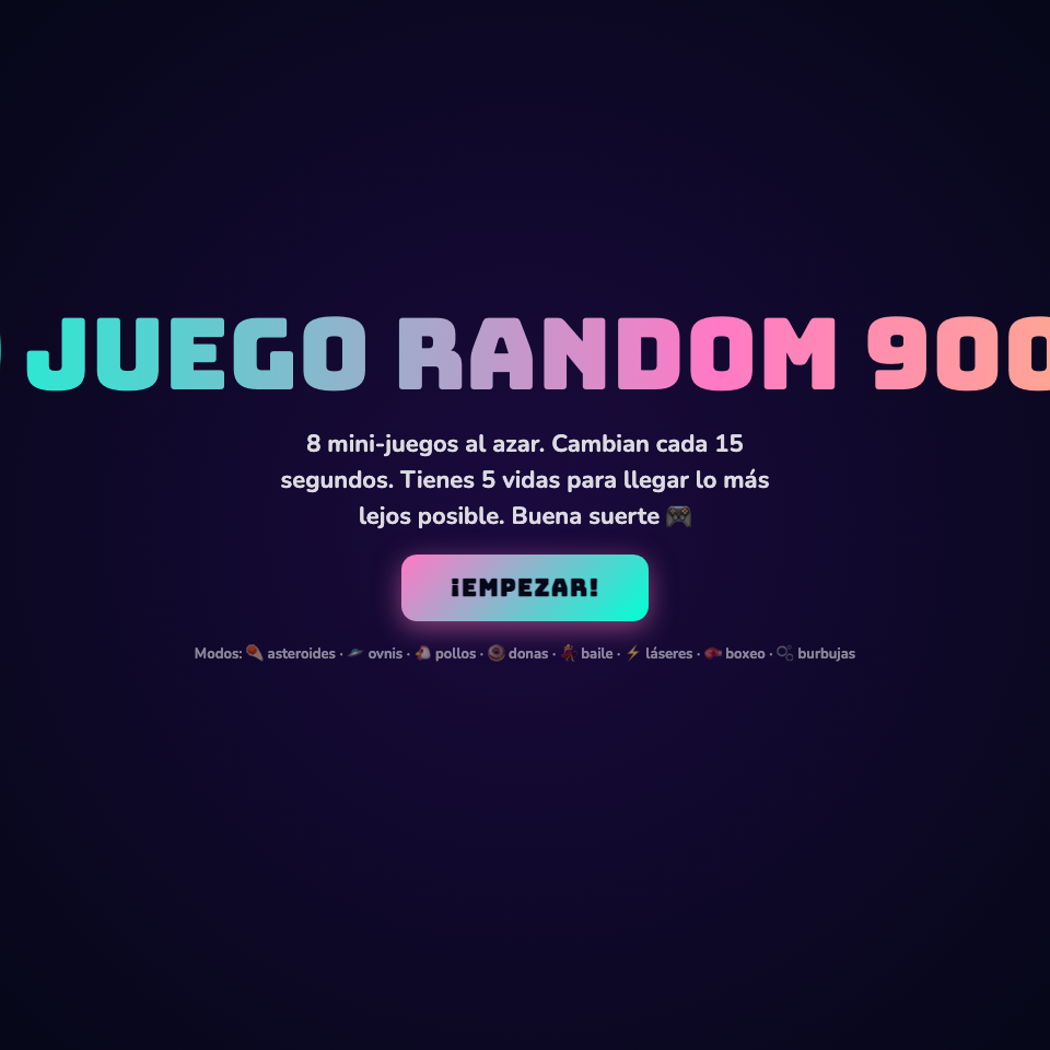Captura de Juego Random 9000