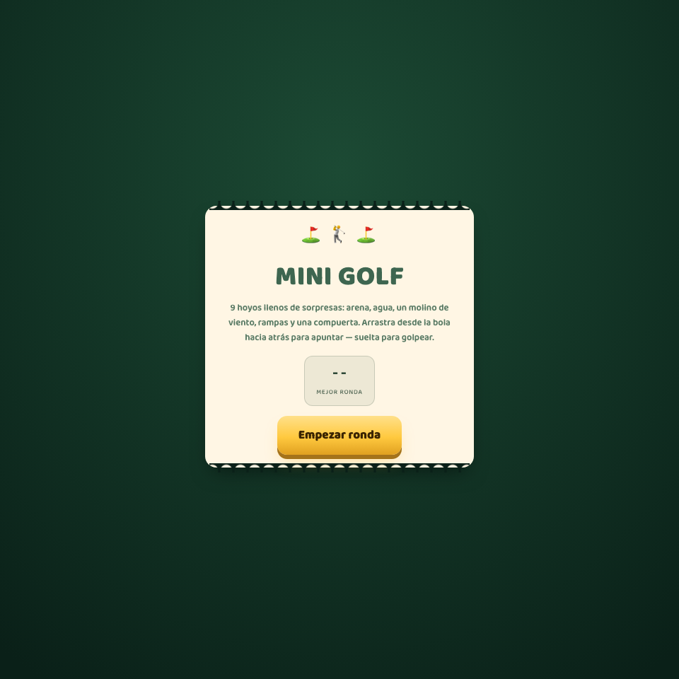 Captura de Mini Golf