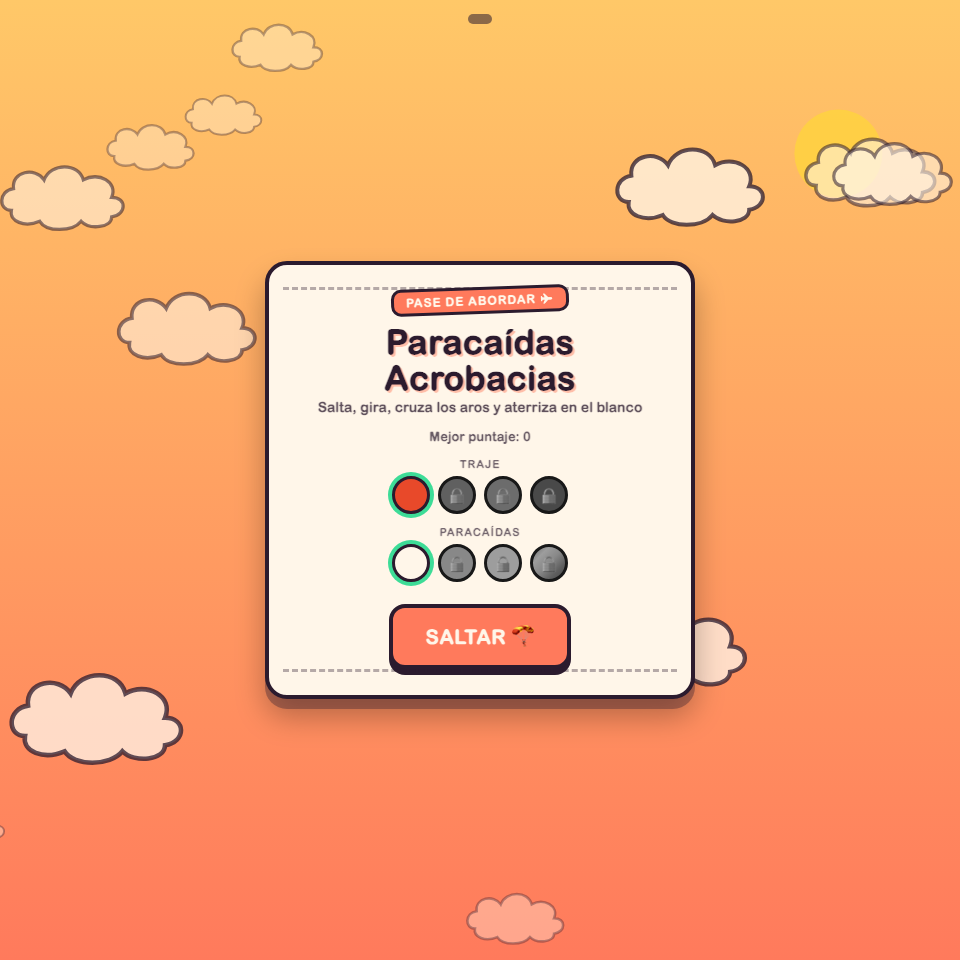 Captura de Paracaídas Acrobacias