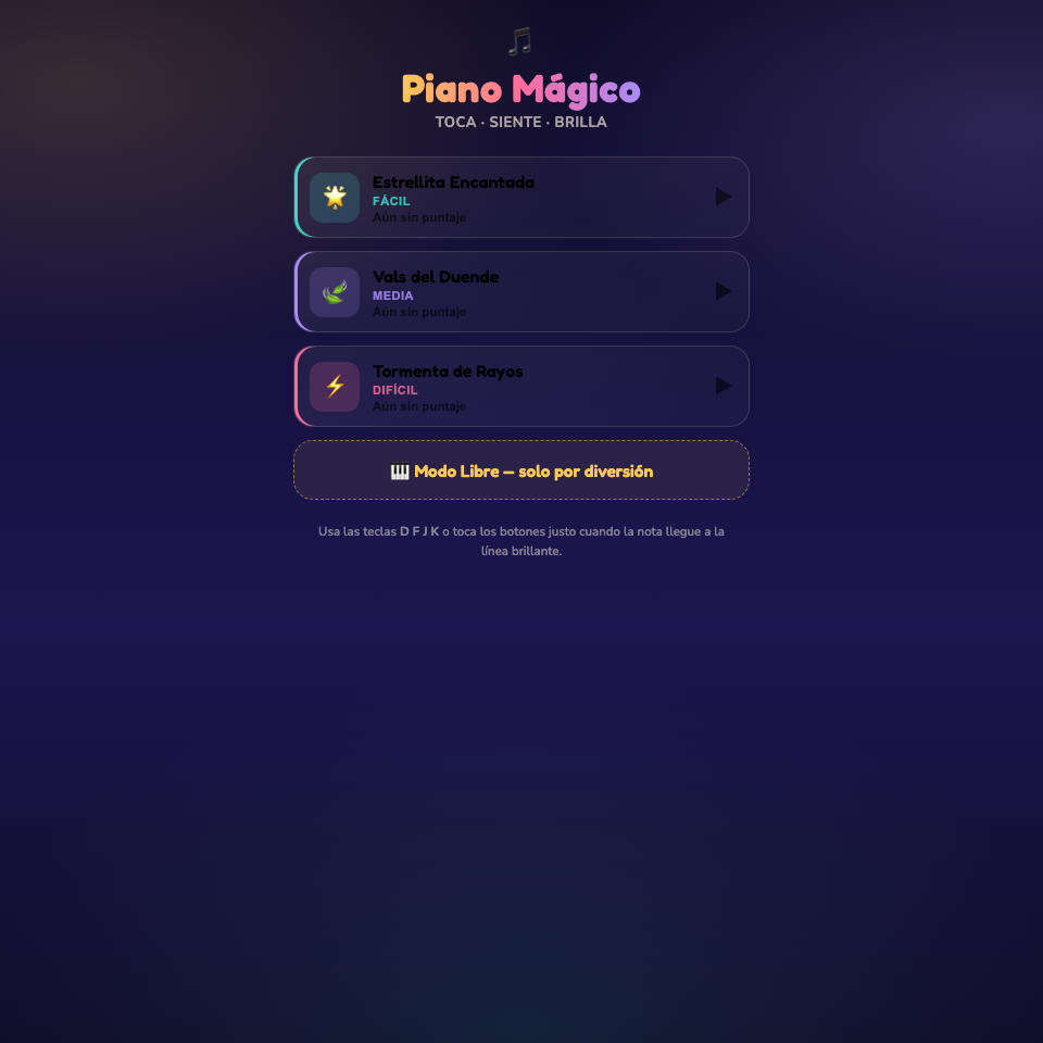 Captura de Piano Mágico