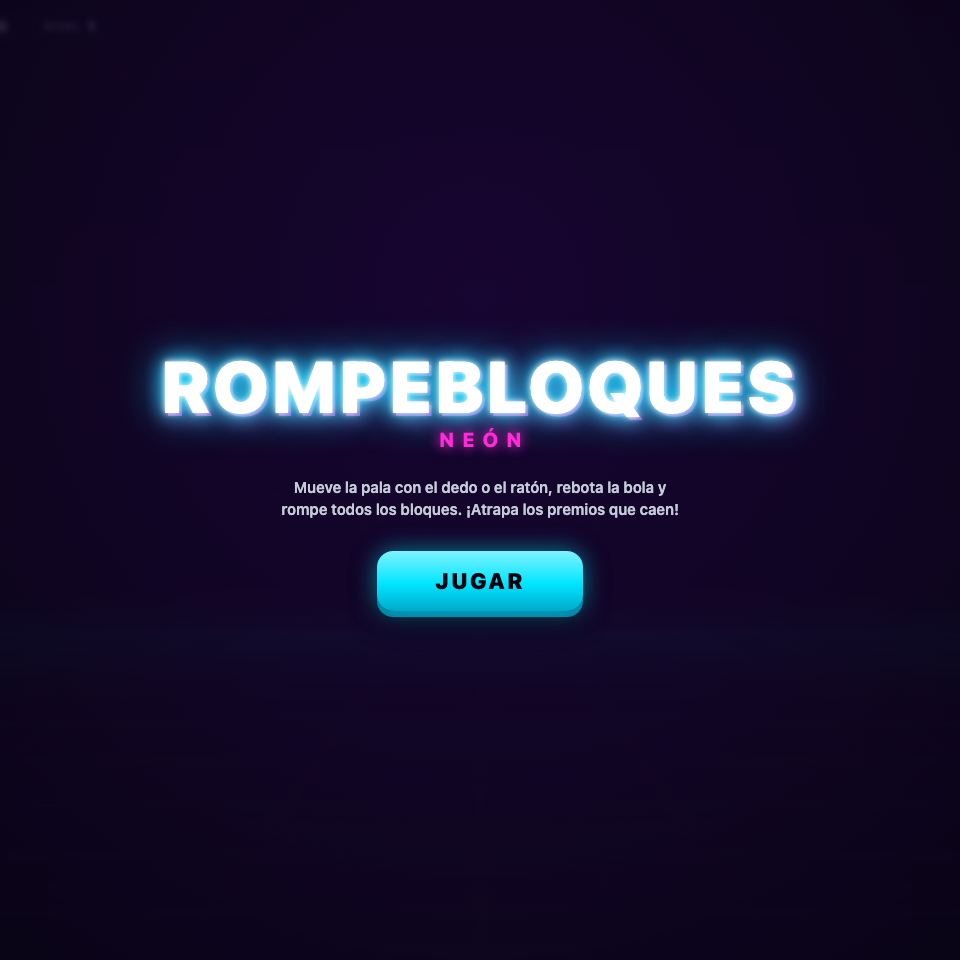 Captura de Rompebloques Neón