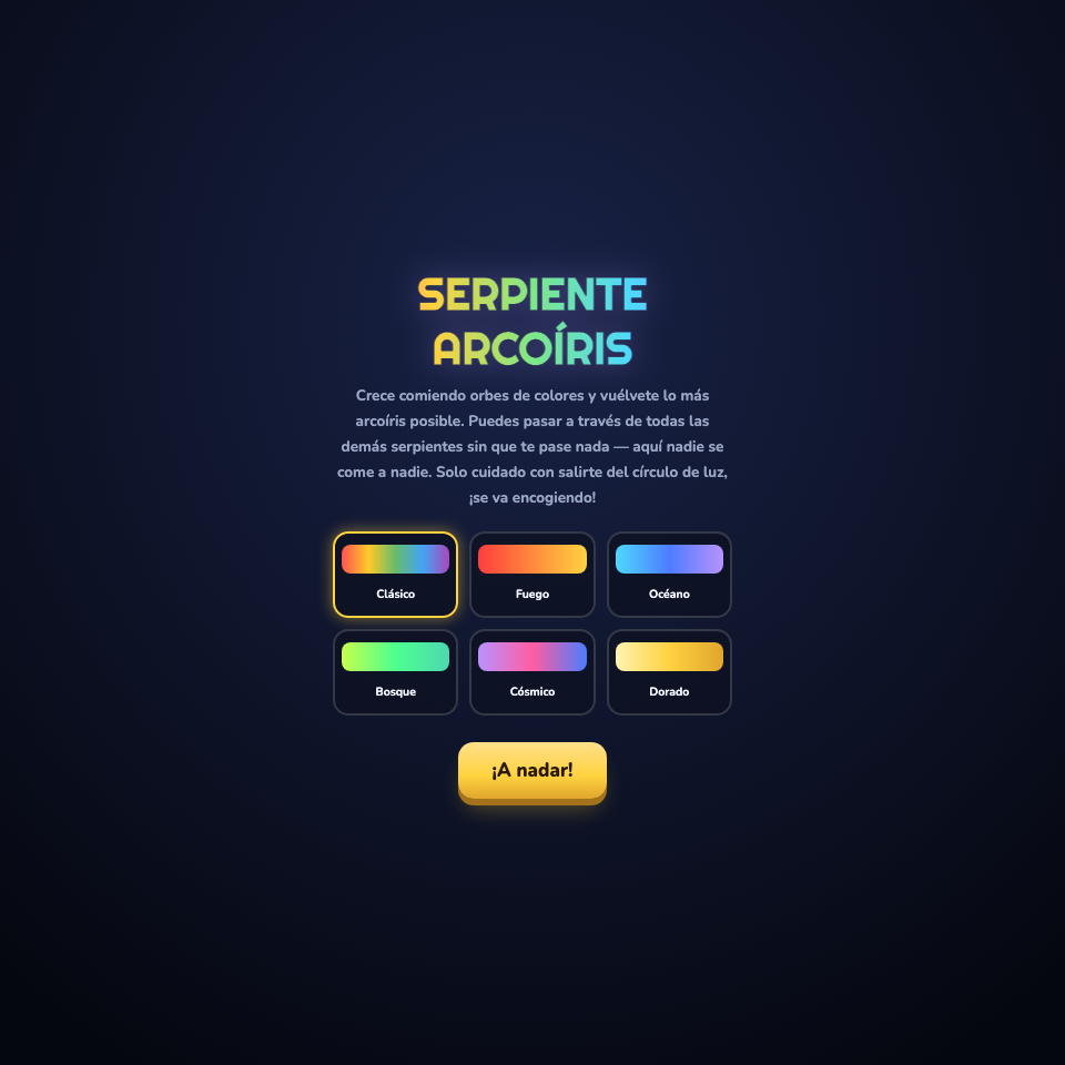 Captura de Serpiente Arcoíris