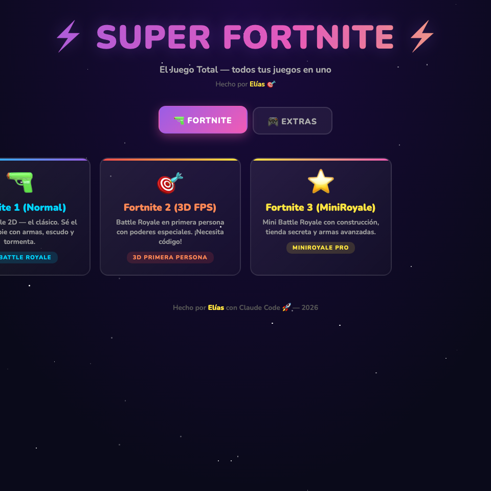 Captura de SUPER FORTNITE