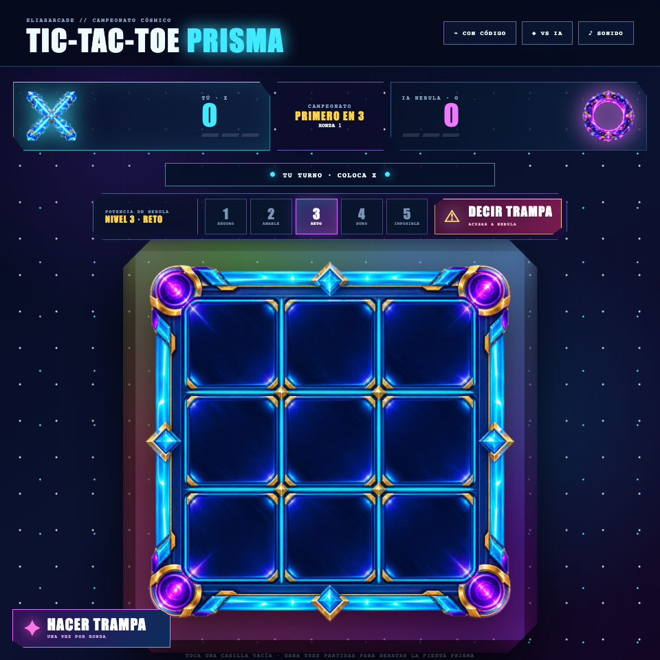 Captura de Tic-Tac-Toe Prisma