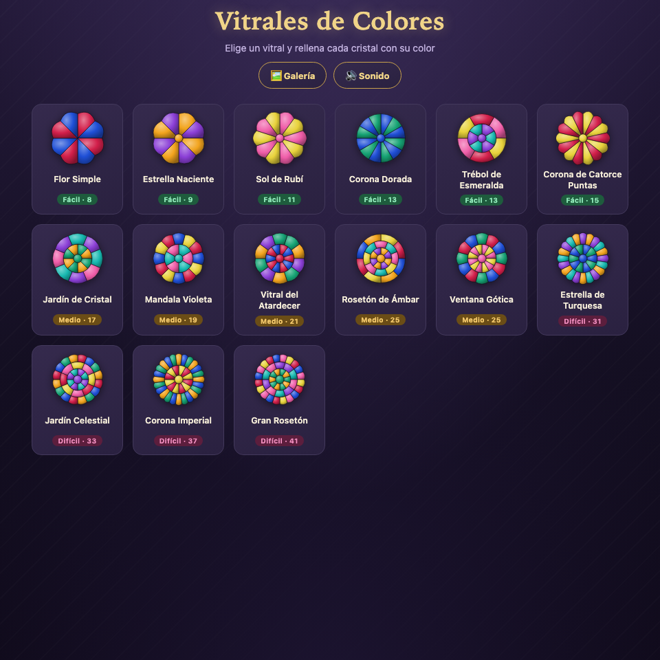 Captura de Vitrales de Colores